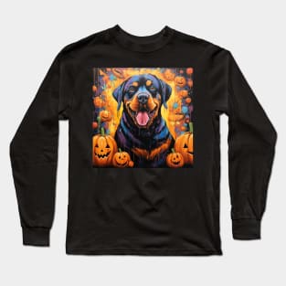Rottweiler Halloween Long Sleeve T-Shirt
